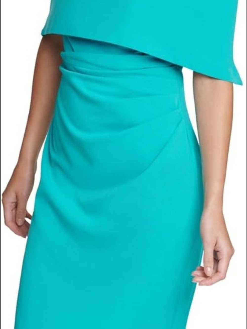 Vince Camuto Teal Strapless Sheath Dress
